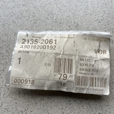 Botão Mercedes A9018200192