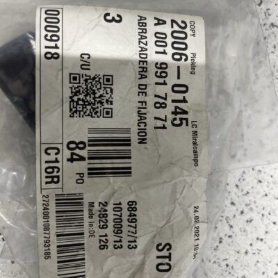 Clipe de fixação Mercedes A0019917871