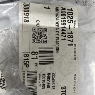 Clipe de fixação Mercedes A0019914471