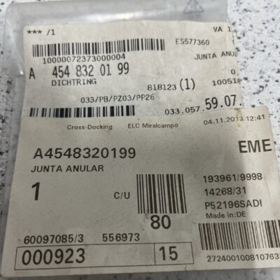 Anel de vedação Mercedes A4548320199